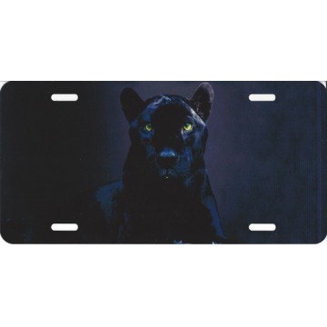 Black Panther Photo License Plate 